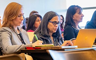 Woman in classroom